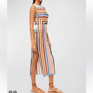 Misa Los Angeles Nakia Dress in Geo Stripe Size XS